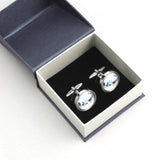 Personalised London City Watercolour Cufflinks