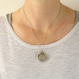 Dates 1928 To 1967 Sixpence Glass Locket Necklace