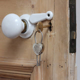 Personalised Sixpence Heart Keyring Dates 1928 To 1967