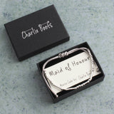 Maid Of Honour Morse Code Bracelet