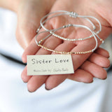 Morse Code 'Sister Love' Bracelet