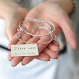 Morse Code 'Sister Love' Bracelet