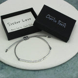 Morse Code 'Sister Love' Bracelet