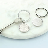 Personalised 18th / 21st Birthday Twenty Pence Keyring