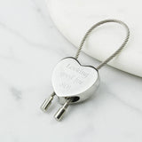 Personalised 1945 80th Birthday Sixpence Heart Keyring