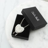 Personalised 1945 80th Birthday Sixpence Heart Keyring