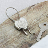 Personalised 1965 60th Birthday Sixpence Heart Keyring