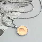 Personalised 30th 1995  Birthday One Pence Necklace
