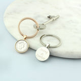 Personalised 30th Birthday Five Pence Keyring