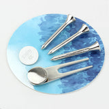 Personalised Golf Marker And Tee Set