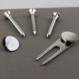 Personalised Golf Marker And Tee Set