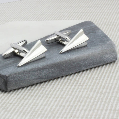 Personalised Paper Plane Cufflinks