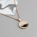 Rose Gold or Silver 1975 Half Penny 50th Birthday Necklace