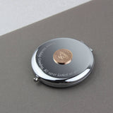 Personalised Silver Sixpence Compact Mirror