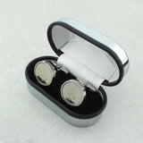 Personalised Watch Movement Cufflink Set Oblong