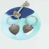 Personalised Guitar Plectrum Keyring