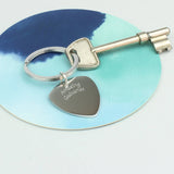 Personalised Guitar Plectrum Keyring