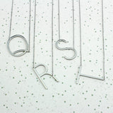 Initial Necklace In Silver, Gold Or Rose Gold