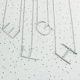 Initial Necklace In Silver, Gold Or Rose Gold