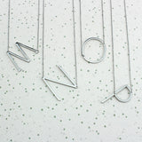 Initial Necklace In Silver, Gold Or Rose Gold