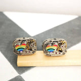 Rainbow Watch Movement Cufflinks