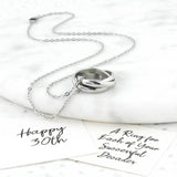 Silver Or Gold 30th Birthday Rings Necklace