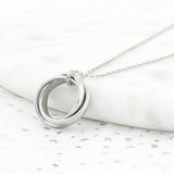 Silver Or Gold 30th Birthday Rings Necklace