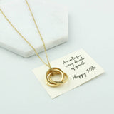 Silver Or Gold 30th Birthday Rings Necklace