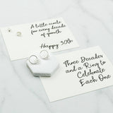 Sterling Silver 30th Birthday Circle Earrings