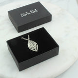 Sterling Silver 30th Birthday Leaf Necklace