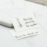 Sterling Silver Giraffe Pendant Necklace