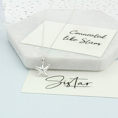 Sterling Silver Starfish Necklace