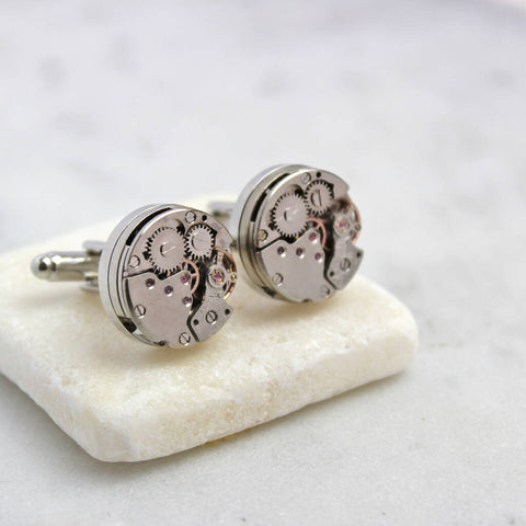 Personalised Vintage Watch Movement Cufflinks