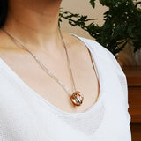 30th Birthday Tricolour Rings Necklace