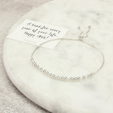 Sterling Silver Happy 18th Bead For Every Year Bracelet