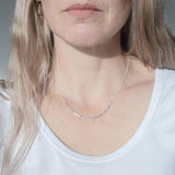 Customised Morse Code Necklace Sterling Silver