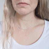 Customised Morse Code Necklace Sterling Silver