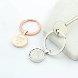 Personalised 18th / 21st Birthday Five Pence 5p Keyring