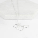 Sterling Silver 30th Birthday Geometric Necklace