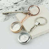 1955 70th Birthday Sixpence Locket Keyring