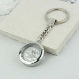 1955 70th Birthday Sixpence Locket Keyring