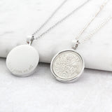 Personalised 1956 70th Birthday Sixpence Necklace