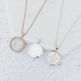 Personalised 1956 70th Birthday Sixpence Necklace