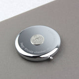 Personalised 70th Birthday Sixpence Compact Mirror