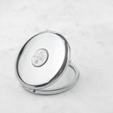 Personalised 70th Birthday Sixpence Compact Mirror