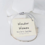 Wonder Woman Sterling Silver Morse Code Chain Bracelet