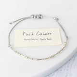 Fuck Cancer Morse Code Bracelet