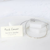 Fuck Cancer Morse Code Bracelet
