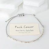 Fuck Cancer Morse Code Bracelet