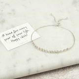 Sterling Silver 16th Birthday 16 Beads slider Bracelet